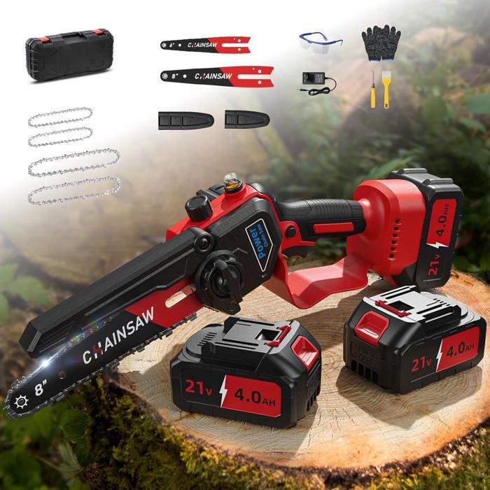 Brushless Mini Tronconneuse A Batterie 6 Pouces Tronconneuse Electrique Sans Fil Pour La Coupe