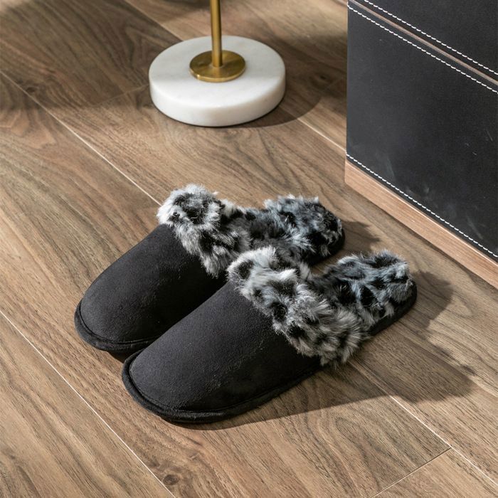 Pantoufles Chaudes Pour Femme - En Peluche - En Forme De Girafe