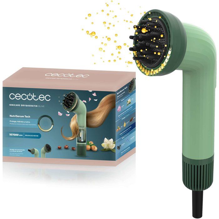Sèche cheveux Ionique Cecotec IoniCare Dry&Keratin Brushless Léger Accessoires - vue 2