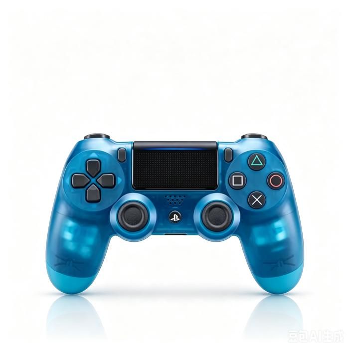 Manette PS4 sans fil Bluetooth – Transparent Bleu design ergonomique pavé tactile manette rechargeable PS4
