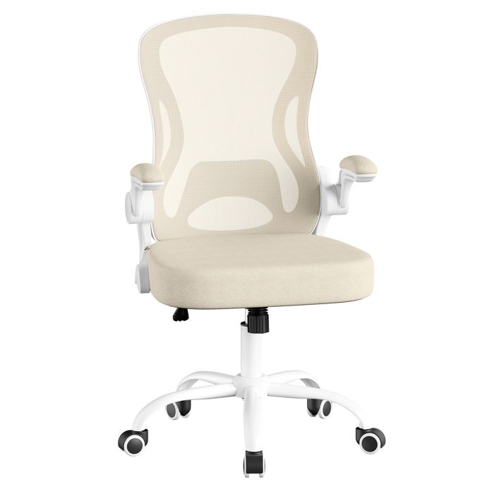 Chaise de bureau ergonomique - SONGMICS - Maille respirante - Accoudoirs rabattables - Fonction bascule Chaise de bureau ergonomique - SONGMICS - Maille respirante - Accoudoirs rabattables - Fonction bascule