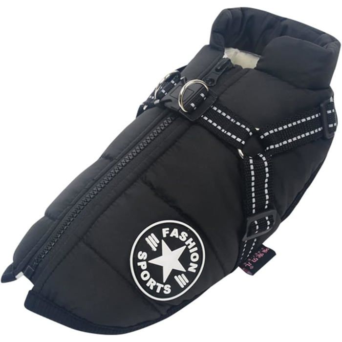 Comparer les prix de Manteau dhiver Imperméable avec Harnais pour Chien Veste Costume Chaud Vêtements Chiot Animaux Gilet Réfléchissant Coupe - XXL