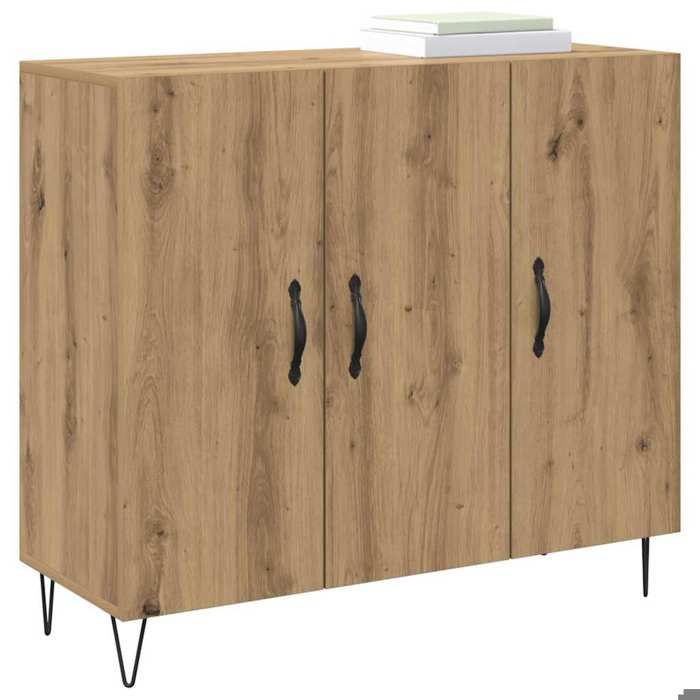 Buffet bahut/Commode MVS - multi-rangement - Meuble sur pied - Chêne artisanal 90x32 5x80cm Bois dingénierie &26_9212975