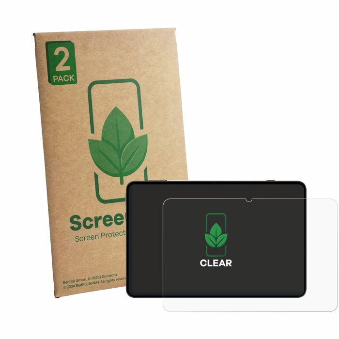 Film De Protection D'Écran ScreenLeaf Pour Doro Aurora A10 (Écran + Caméra) - Écologique, 100% PET Recyclé - Fabriqué En Allemagne, Transparent - 8