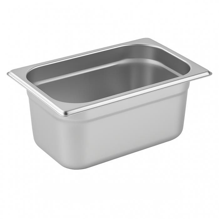 Bac inox GN 1/3 - Hauteur 150 mm - 325 x 176 mm - Acier inoxydable - Empilable compatible lave-vaisselle