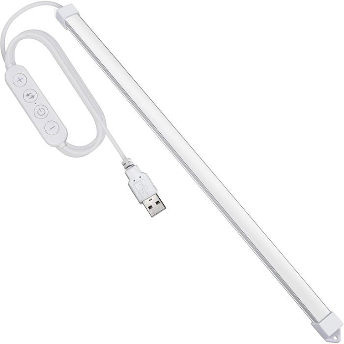 Bande LED sous meuble - CACTOSE - 35 cm de longueur - Intensité réglable - 3 couleurs de lumière: chaud neutre froid