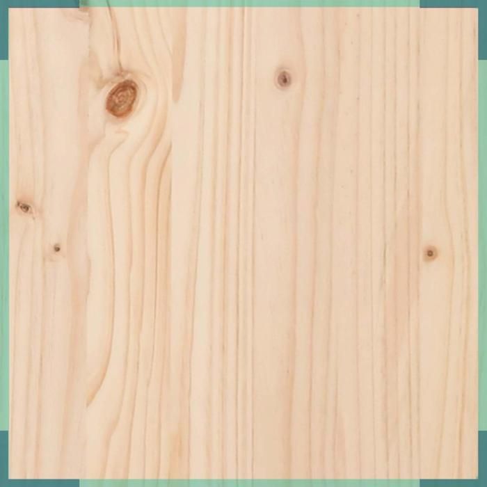 Table basse 3 pcs - 873562 - Bois massif pin - Naturel - Ensemble carré (S/M/L)