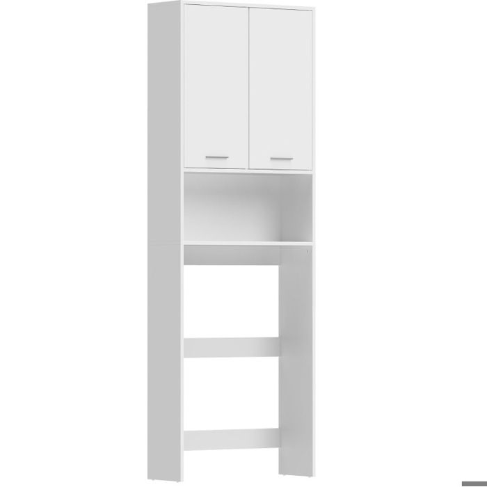 Armoire de rangement pour machine à laver haut meuble salle de bain 66x24x191 cm