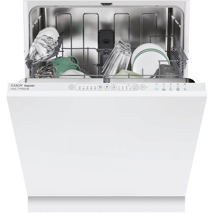Lave vaisselle Candy RapidÓ CI 3E53E0W Entièrement intégré 13 couverts