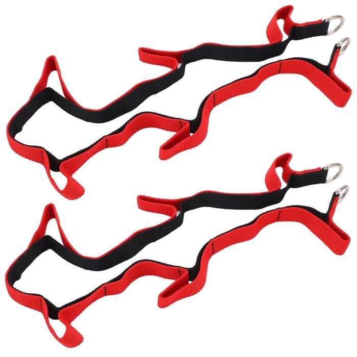 Sangle de canne à pêche élastique, 4 pièces, ceinture