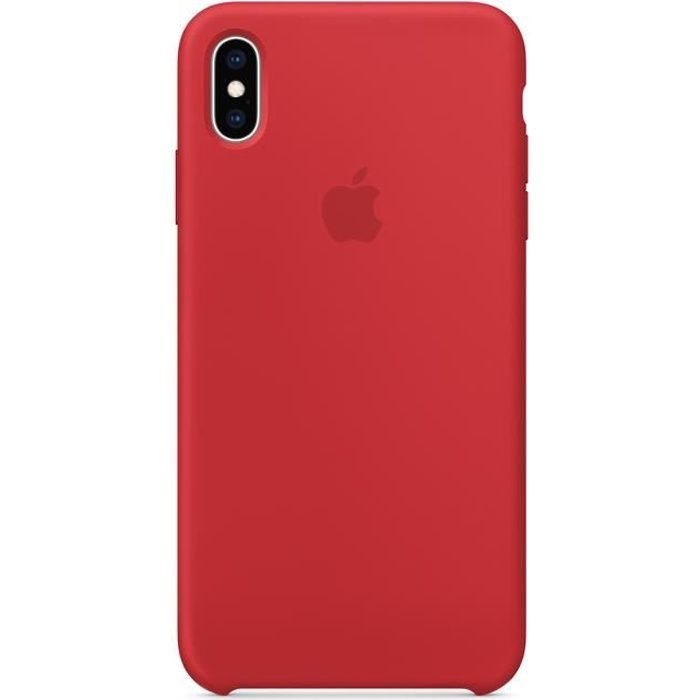 Coque en silicone compatible pour iPhone X/XS -Rouge - Cdiscount Téléphonie