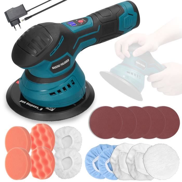 Kit Polissage Voiture ADWOLT Kit De Polisseuse Pour Voiture, Polisseuse Sans Fil Polish Voiture