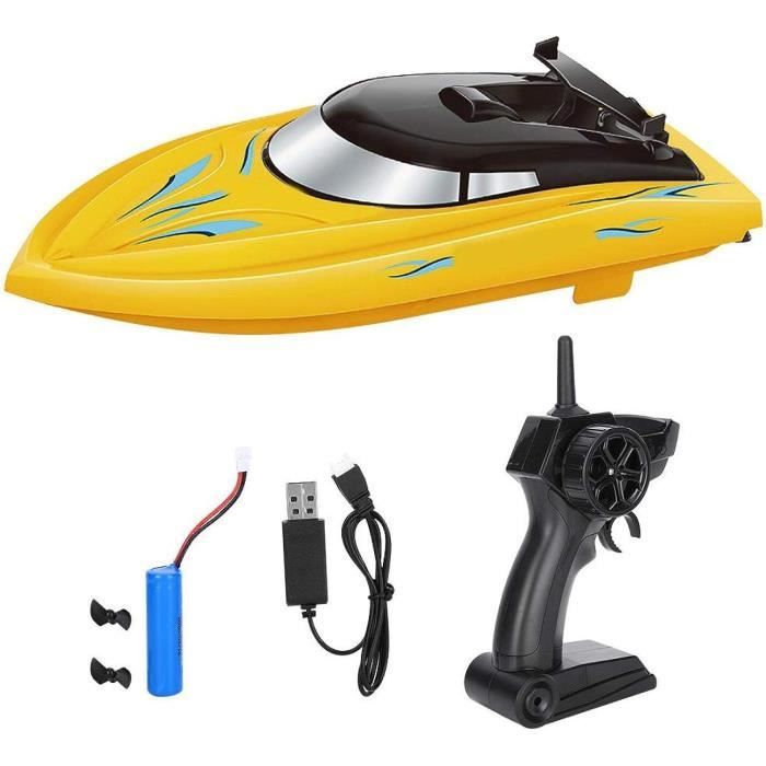 VGEBY Bateau RC Wltoys 2.4 GHz Télécommande Sans Brosse Hors-bord