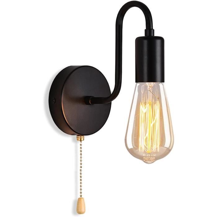 Lde Applique Murale Led Avec Interrupteur À Chaîne De Traction Pour Chambre À Coucher[u2109