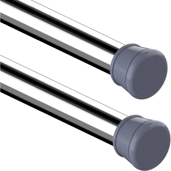 Lot de 2 Barres Rideau Extensible sans Perçage Tringle Extensible Pour