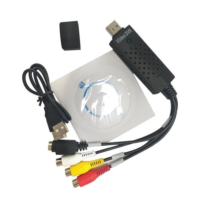 USB2.0 VHS to DVD Converter Audio Video Capture Kit Câble Péritel RCA pour  Win10