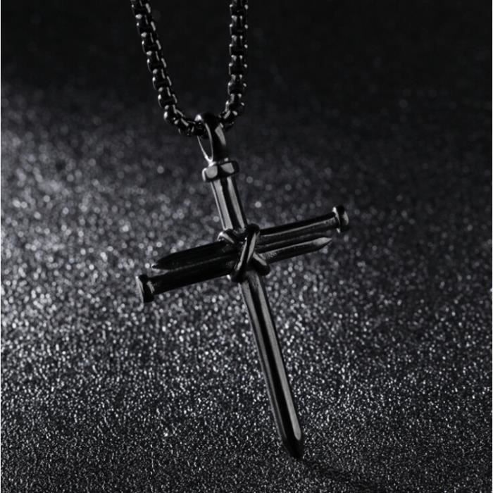 Argent Sterling 925 Jésus Pendentif 20; collier long pour homme pour femme