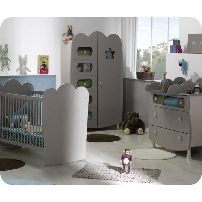 Eb Chambre Bebe Linea Lin Sable Lit Barreaux Cdiscount Puericulture Eveil Bebe
