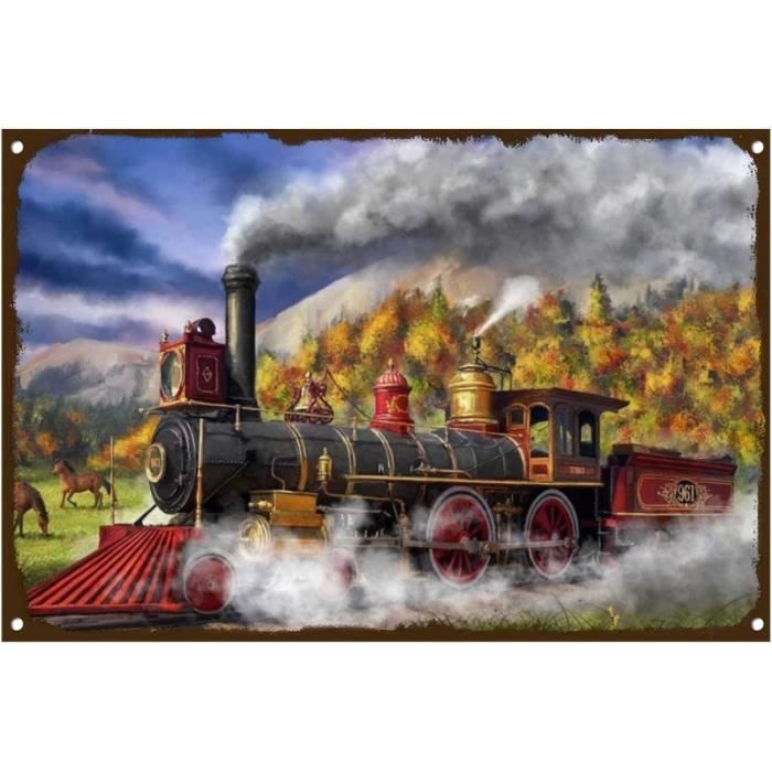 Plaque Métal Décorative Nostalgic-Art - Tracteur MAN, 10x14cm, Style Vintage