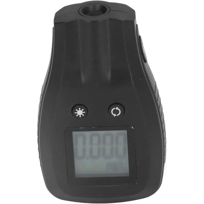 Éthylotest électronique Portable - Testeur D'alcool Avec écran LCD Et 50 Embouts Jetables