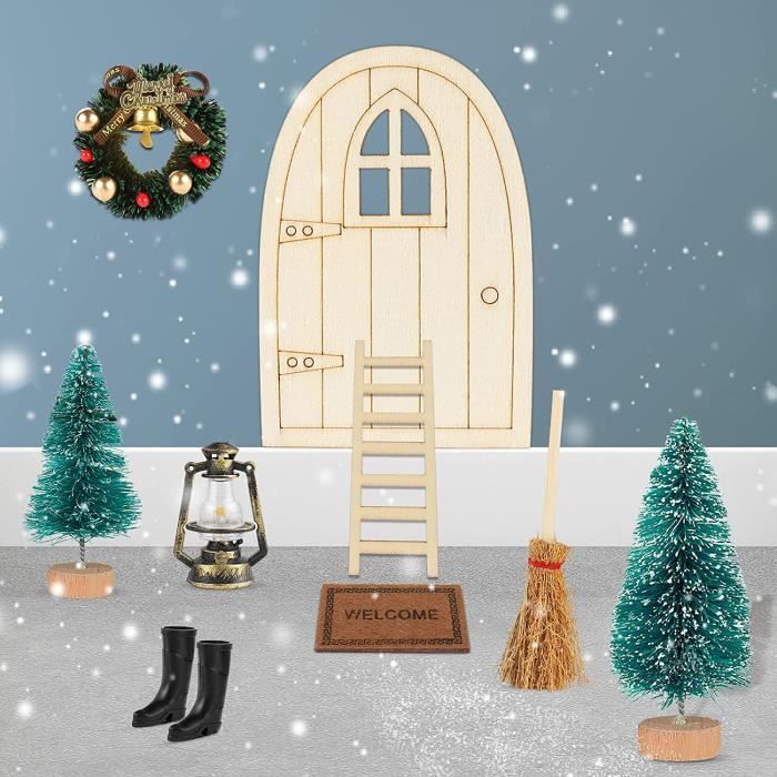 Accessoires Lutin Farceur Noël 6PCS - Kit Camping Miniature Pour Elfe De Noël
