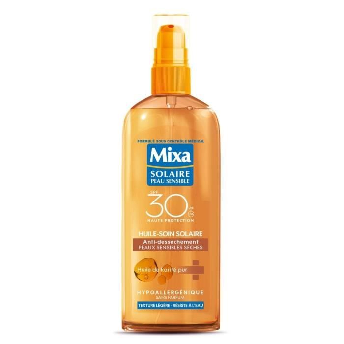 MIXA Huile-soin solaire anti-dessèchement - Nutrition Intense SPF 30 - 150 ml