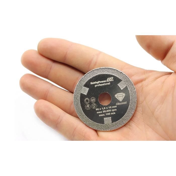 Mini disque à tronçonner diamanté Ø 50 mm x 10 mm pour Bosch Easy Cut  Grind[121] - Cdiscount Bricolage