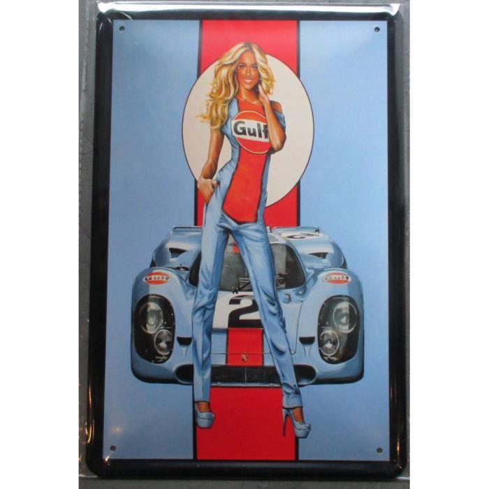 Plaque Métal Pin Up 30 X 20 Cm – Décoration Murale Vintage, Neuve
