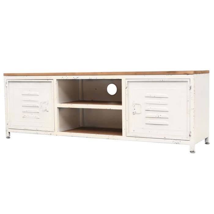 NEW* Meuble TV contemporain Armoire de télévision avec 2 étagères 120 x