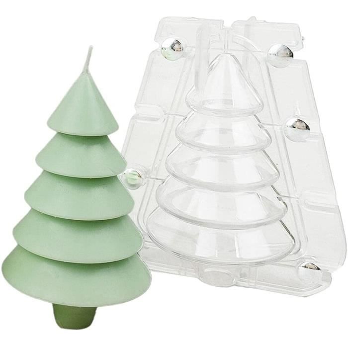 fondant Moule 3D en silicone pour bougies en forme de sapin de Noël décoration de gâteaux Moule pour décoration de gâteaux au chocolat