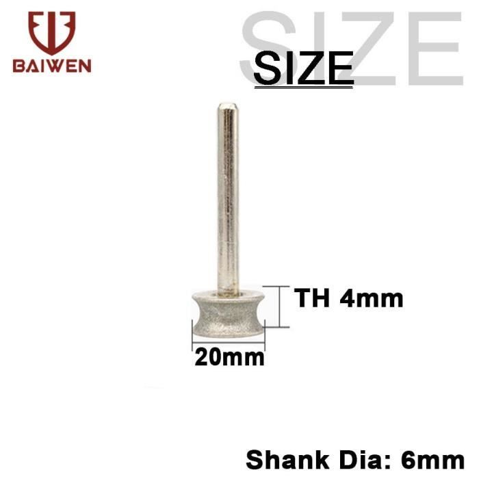 QUARKZMAN 18Pcs Ensemble De Têtes De Meule Montées, 10/15mm