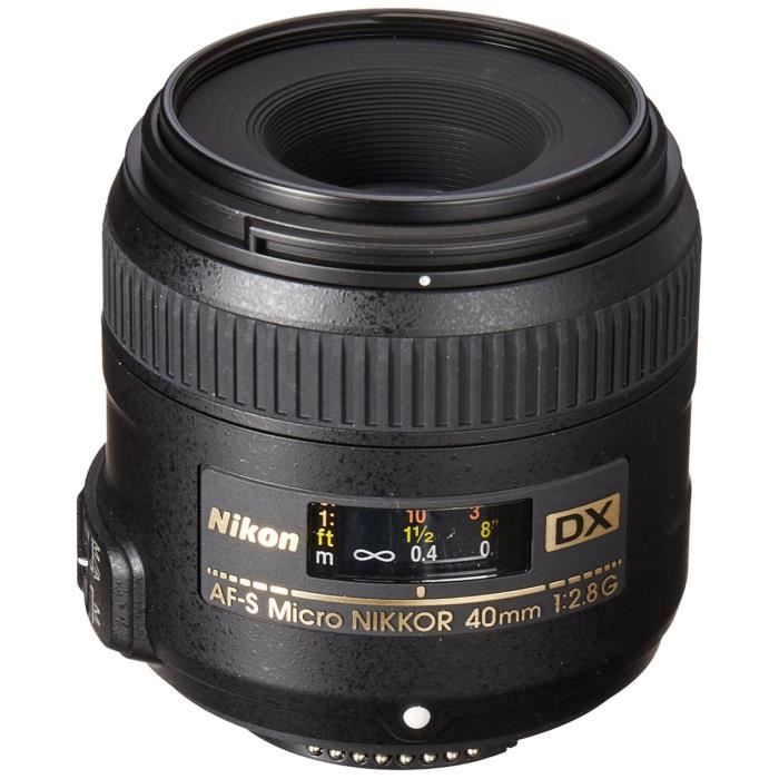 Objectif Macro Nikon AF-S DX Micro Nikkor f/2.8G 40 mm