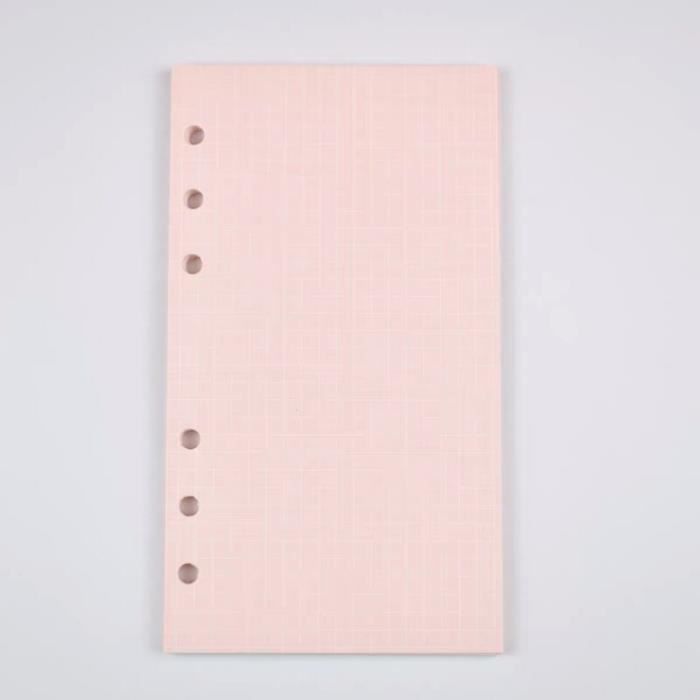 AKOAK Recharge De Papier Vierge A6 à 6 Trous - Lot De 160 Feuilles Kraft - Pour Carnets Rechargeables, Bullet Journal, Voyage - 6