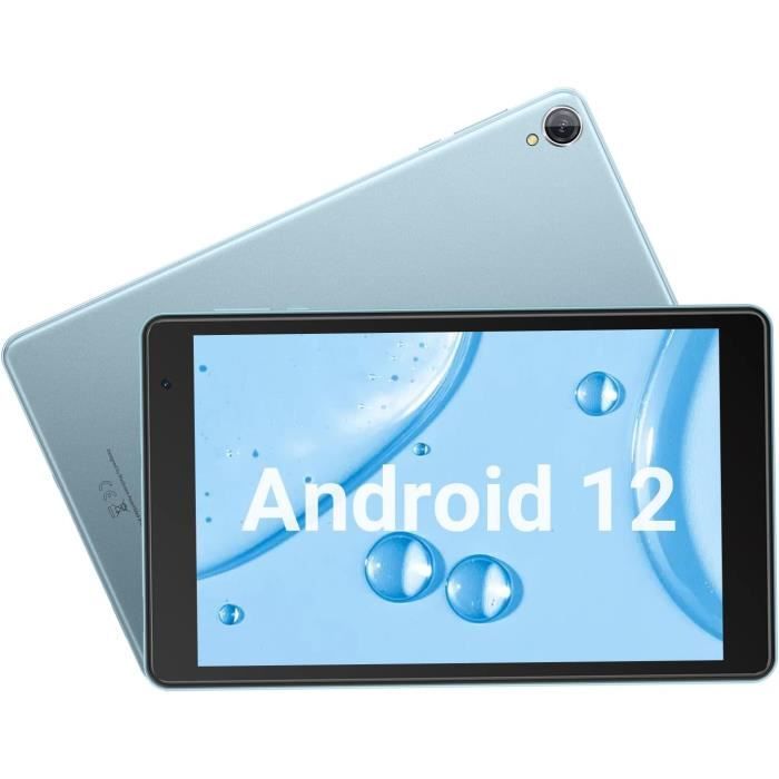 Blackview Tab 5 Tablette Tactile 8 Pouces Android 12 Tablette PC WiFi 3Go + 64Go/SD 1To 5580mAh Bluetooth - Bleu