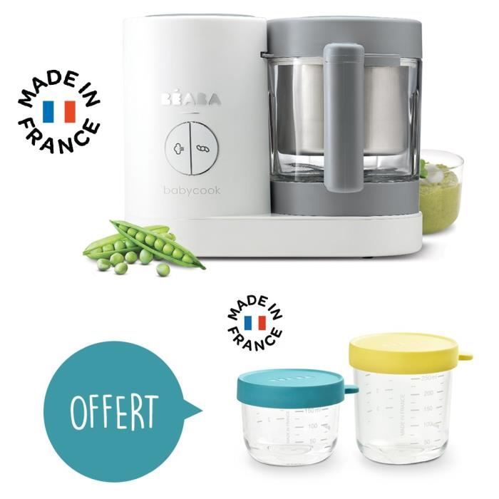 Beaba Robot Bebe Babycook Neo Gris Blanc Coffret 2 Portions Verre Offert Cdiscount Puericulture Eveil Bebe