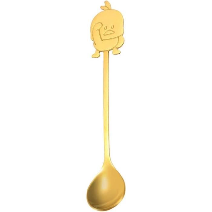 YPLonon Lot De 8 Cuillères Longues En Plastique Colorées - 18.5 Cm - Pour Glace, Confiture, Miel, Café - Réutilisables Et Lavables