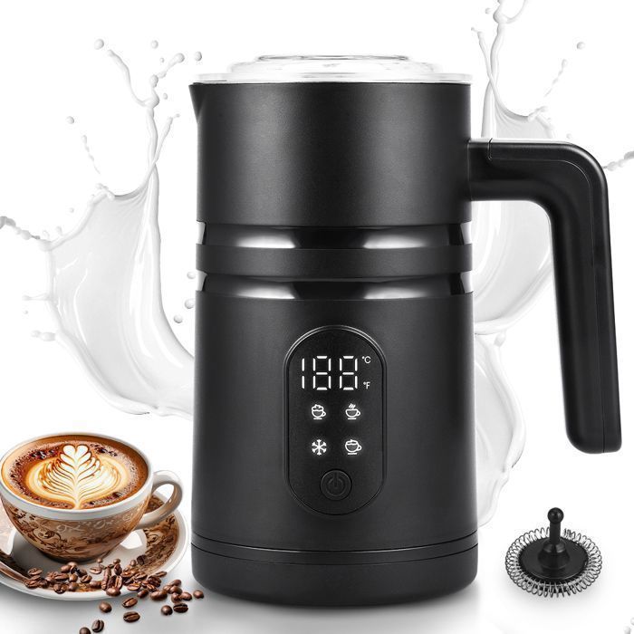 Mousseur à Lait Rechargeable 3 Vitesses – Pour Latte, Cappuccino, Matcha, Portable, Design Ours, USB-C