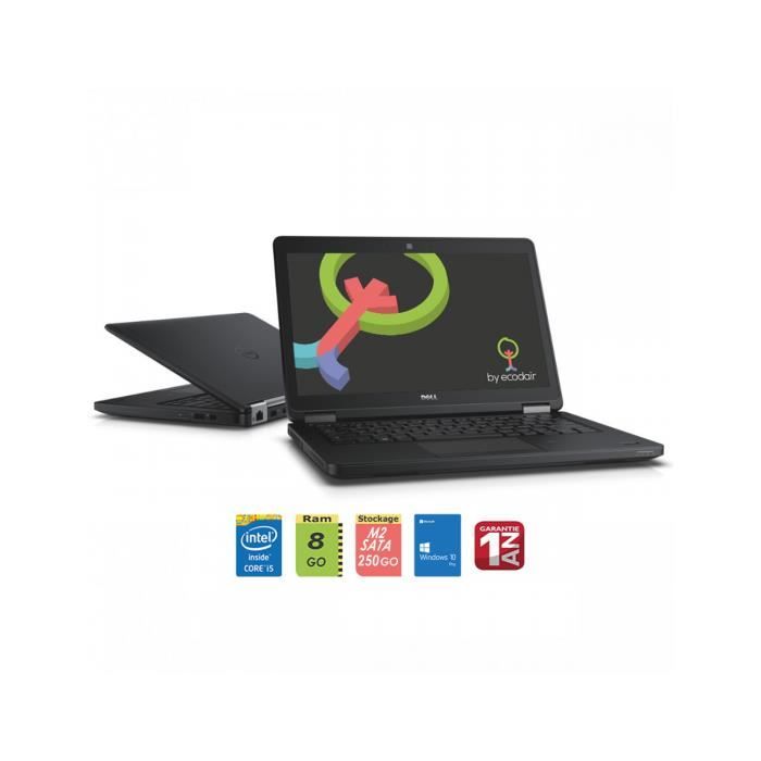 Latitude E7470 I5/8/250M2SATA Reconditionné - Dell reconditionné disponible sur Cdiscount Seconde Vie