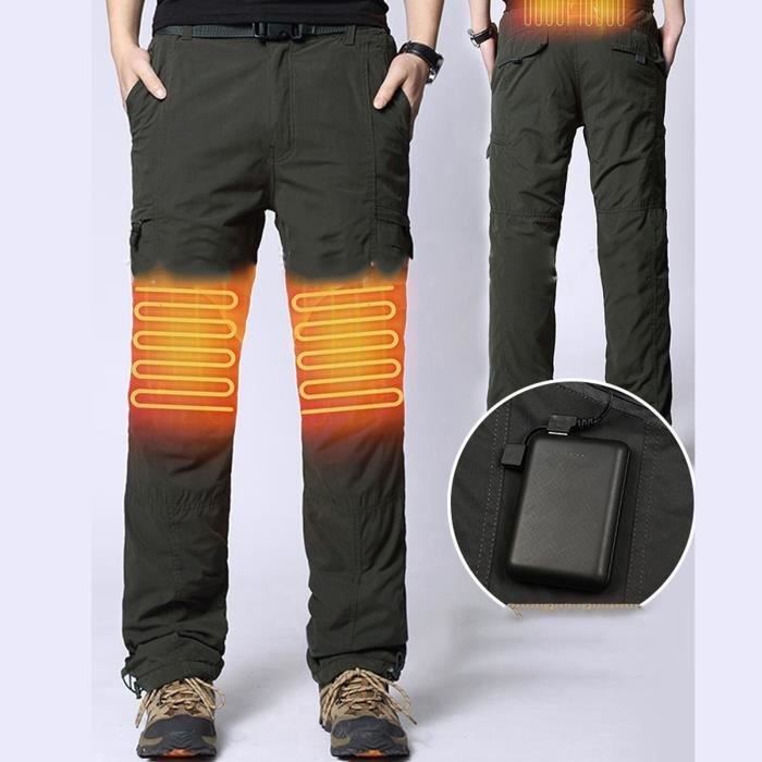 Pantalon Chauffant USB - 8 Zones - Homme Et Femme - Hiver - Rechargeable Par Power Bank