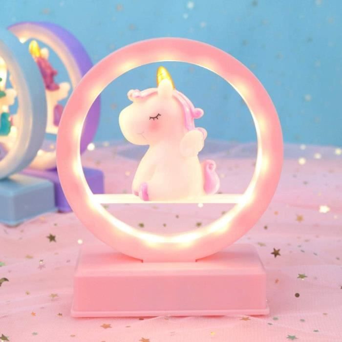 Cadeaux de licorne pour filles Jouets - 3d Illusion Lamp Lumière de nuit  pour enfants, Cadeaux d'anniversaire pour enfants Age 3 4 5 6 7 8 ans,  Licorne Led Lumières Fille Chambre D
