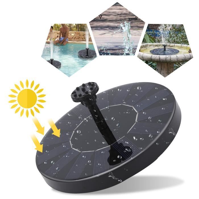 Aérateur De Bassin Solaire 7V 2.5W - Pompe à Air écologique Pour étang, Aquarium Ou Pêche - Sans Fil Et Portable