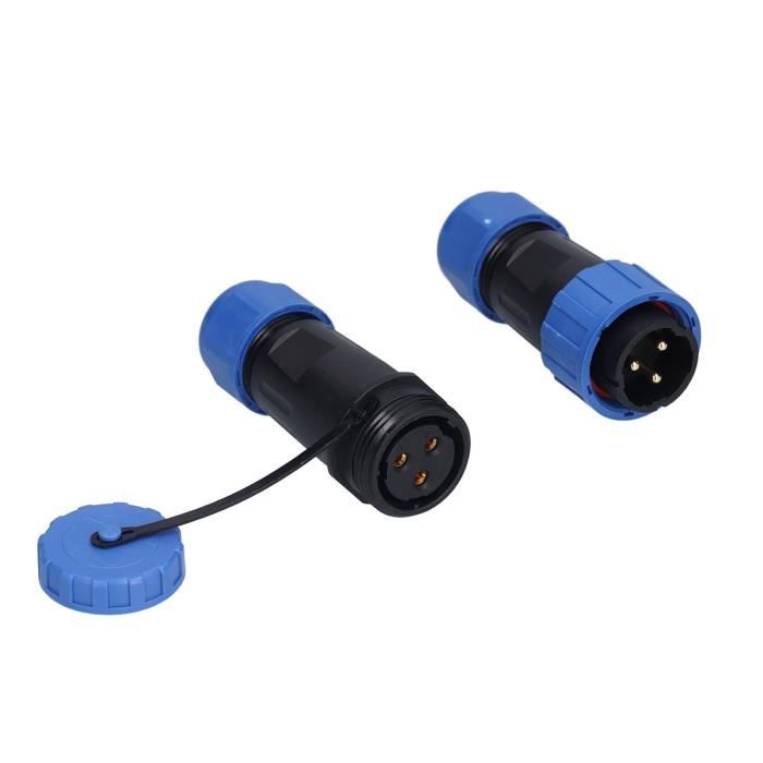 Connecteur Aviation SP21 3 Broches IP68 - Étanche Industriel - Soudure Pour Équipements Aérospatiaux