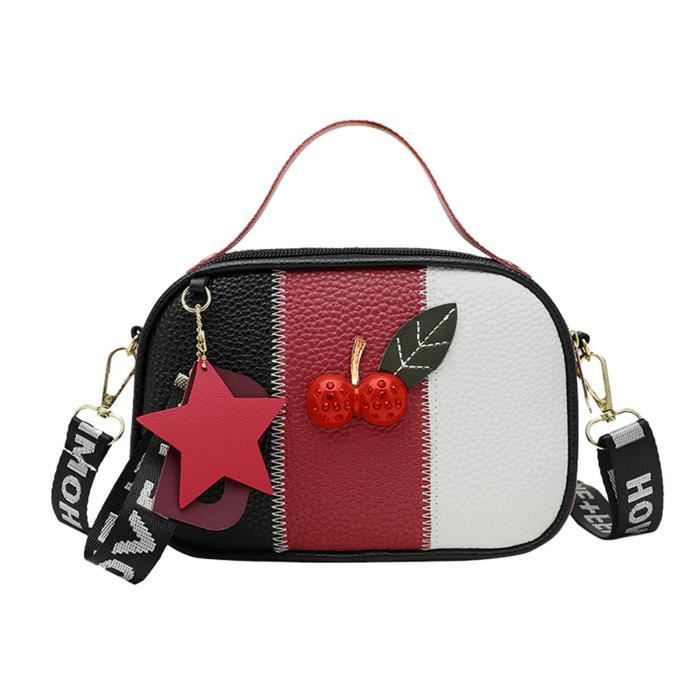 Sacoche Vegan Avec Poignée & Bandoulière - 8 Couleurs - L30xH21xP13cm - Quotidien Chic