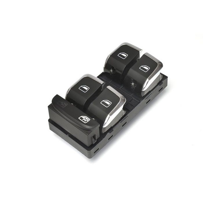 Interrupteur Lève-Vitre Électrique Noir 4 Portes - Compatible Audi A4 S4 A5 S5 Q5 B8 (2007-)