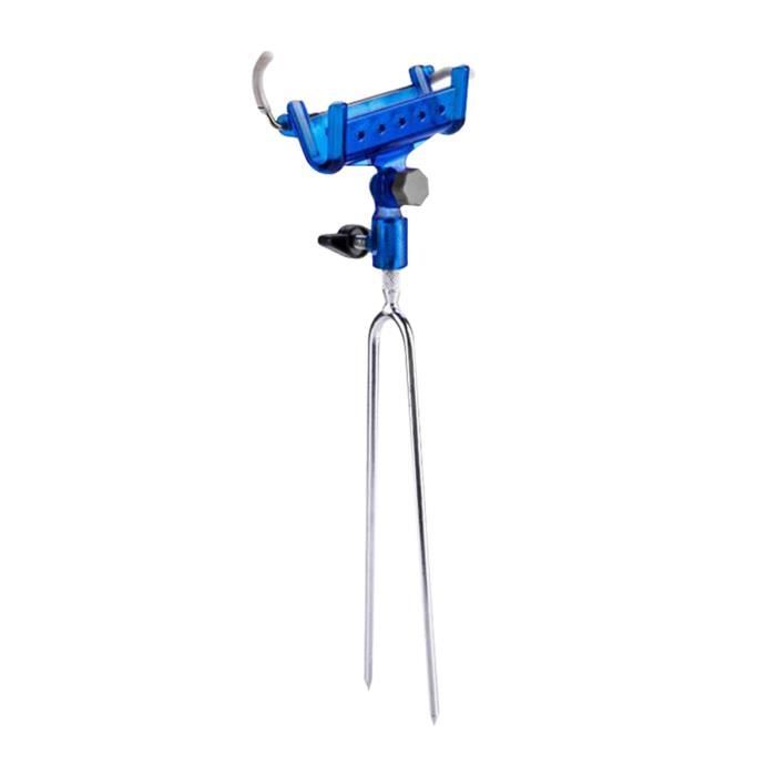 Porte-Canne à Pêche Réglable Et Orientable - Support En Acier Inoxydable, Pitons 2 Pieds, Angle 360°, Pour Pêche En Bord De Mer Ou Sur Rochers - 7
