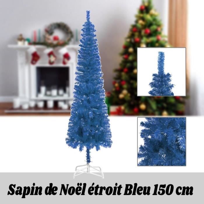 Sapin De Noël En Céramique – étoile Bleu Aurore – Vintage, Grand 4x2.5 Pouces – Neuf