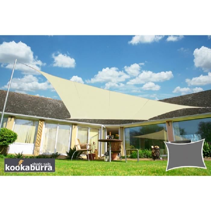 Voile D'Ombrage AFXXE 3x2m - Rectangulaire, Imperméable Et UV Protection - Beige Pour Jardin/Balcon