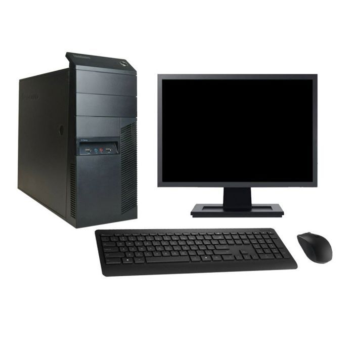 PC Tour Lenovo M91p Ecran 19 Intel i5-2400 RAM 4Go Disque 250Go Windows 10 Wifi