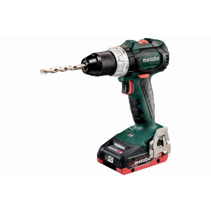 Perceuse visseuse Metabo BS 18 LT BL 18V LiHD 2x 4.0 Ah 60 Nm 38 mm