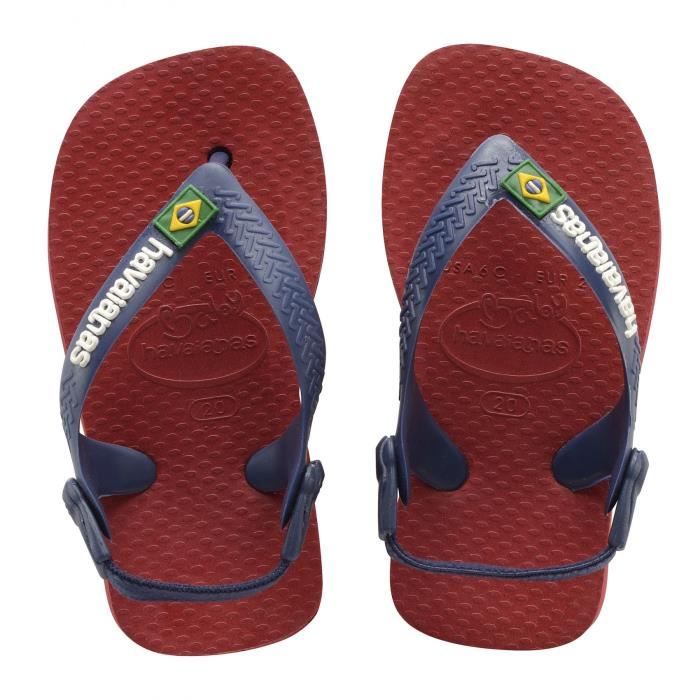 Tong Bebe Garcon Bordeaux Et Marine Rouge Prix Pas Cher Cdiscount